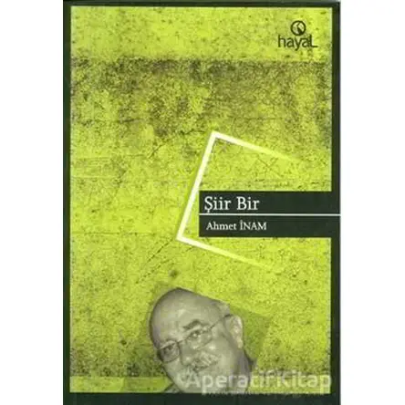 Şiir Bir - Ahmet İnam - Hayal Yayınları