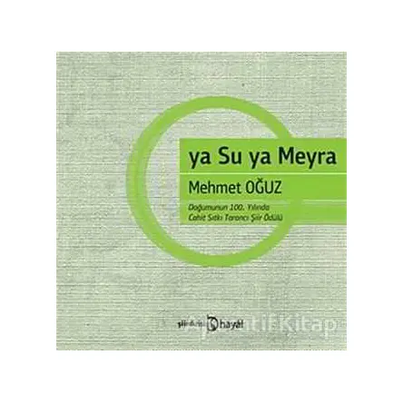 ya Su ya Meyra - Mehmet Oğuz - Hayal Yayınları