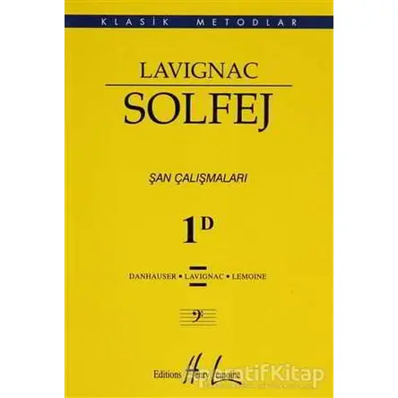 Lavignac Solfej 1D (Küçük Boy) - Danhauser - Porte Müzik Eğitim Merkezi