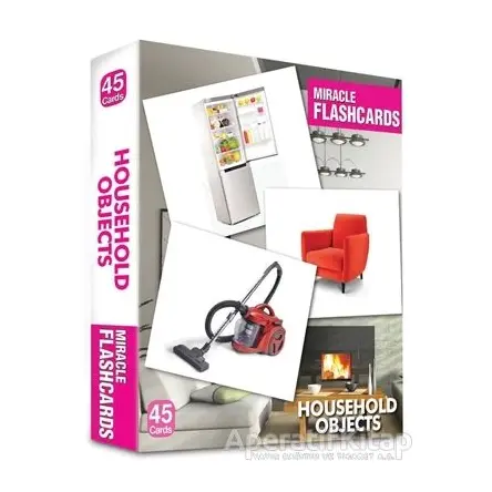 Miracle Flashcards - Household Objects Box 45 Cards - Kolektif - MK Publications