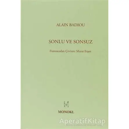 Sonlu ve Sonsuz - Alain Badiou - MonoKL