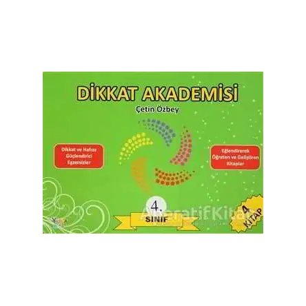 Dikkat Akademisi 4. Sınıf Seti (4 Kitap) - Kolektif - Yuka Kids