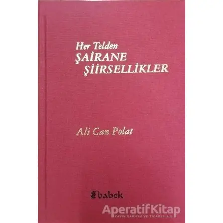 Her Telden Şairane Şiirsellikler - Ali Can Polat - Babek Yayınları