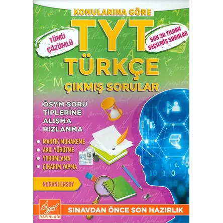 Özgül TYT Türkçe Konulara Göre Çıkmış Sorular