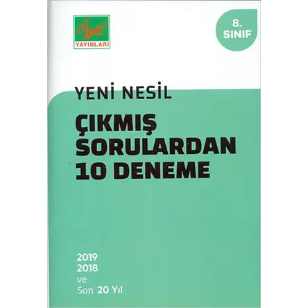 Özgül 8.Sınıf Yeni Nesil Çıkmış Sorulardan 10 Deneme