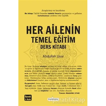 Her Ailenin Temel Eğitim Ders Kitabı - Abdullah Uyar - Kardelen Yayınları