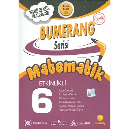 6.Sınıf Matematik Etkinlikli Bumerang Serisi Günay Yayınları