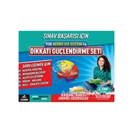 Sınav Başarısı İçin Yeni Neuro-Via Sistemi İle Dikkati Güçlendirme Seti 6. Sınıf (3 Kitap Takım)