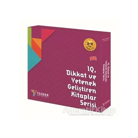 IQ Dikkat ve Yetenek Geliştiren Kitaplar Serisi 3-4 Yaş Level 1-2 (6 Kitap Takım)