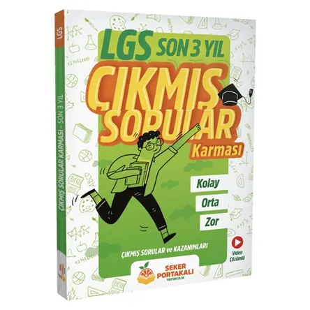 2021 8.Sınıf LGS Son 3 Yıl Çıkmış Sorular Karması Şeker Portakalı Yayıncılık