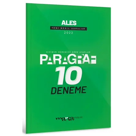 Marka 2022 ALES Paragraf Yeni Nesil 10 Deneme Sınavı