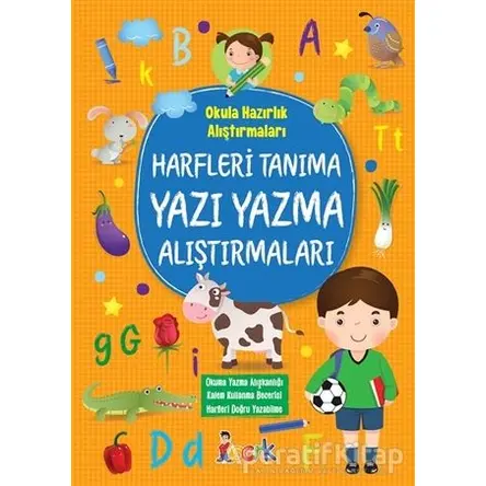 Harfleri Tanıma Yazı Yazma Alıştırmaları - Tuba Öztürk - Bıcırık Yayınları