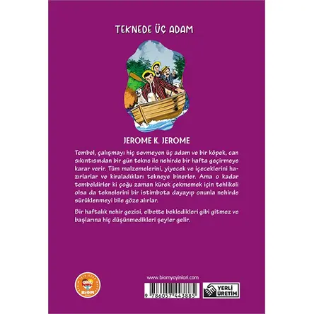 Teknede Üç Adam - Jerome K.Jerome - Biom (Çocuk Klasikleri)