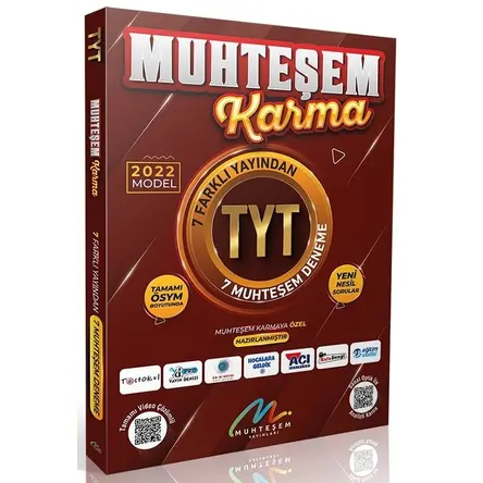 Muhteşem Karma 2022 YKS TYT 7 Farklı Yayın 7 Muhteşem Deneme
