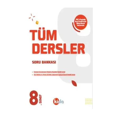 Kida 8. Sınıf Tüm Dersler Soru Bankası