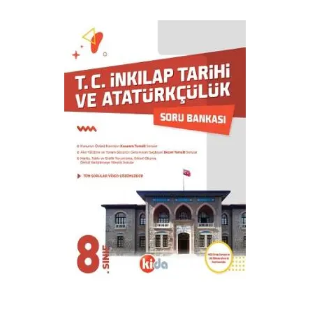 Kida 8. Sınıf TC İnkılap Tarihi ve Atatürkçülük Soru Bankası
