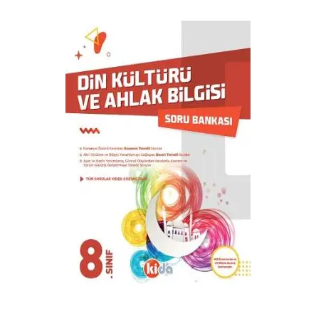 Kida 8. Sınıf Din Kültürü ve Ahlak Bilgisi Soru Bankası