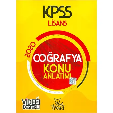 Trend 2020 KPSS Coğrafya Konu Anlatımlı