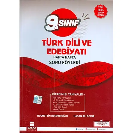 Başka 9.Sınıf Türk Dili ve Edebiyatı Hafta Hafta Soru Föyleri