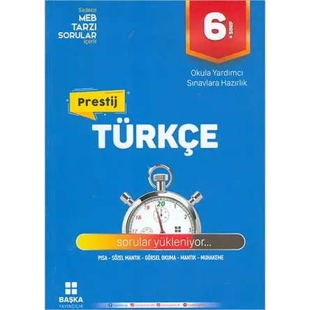 Başka 6.Sınıf Türkçe Prestij Soru Bankası