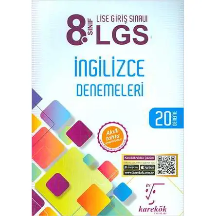 Karekök 8.Sınıf LGS İngilizce 20 Deneme