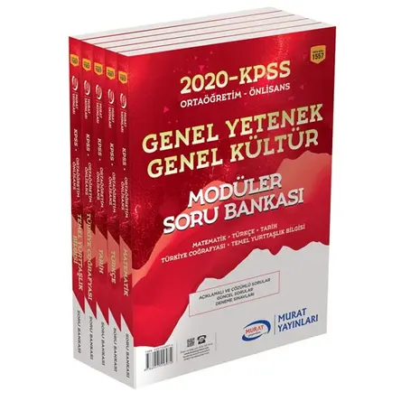 Murat 2020 KPSS Lise Ön Lisans Modüler Soru Bankası