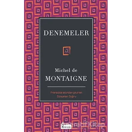 Denemeler - Michel de Montaigne - Koridor Yayıncılık