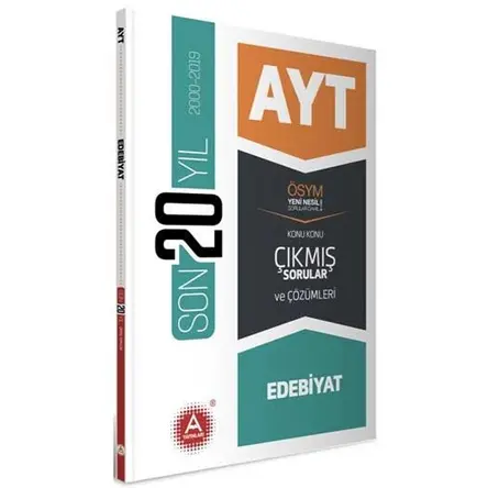AYayınları AYT Edebiyat Son 20 Yıl Konu Konu Çıkmış Sorular ve Çözümleri