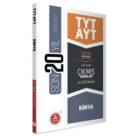 AYayınları TYT AYT Kimya Son 20 Yıl Konu Konu Çıkmış Sorular ve Çözümleri