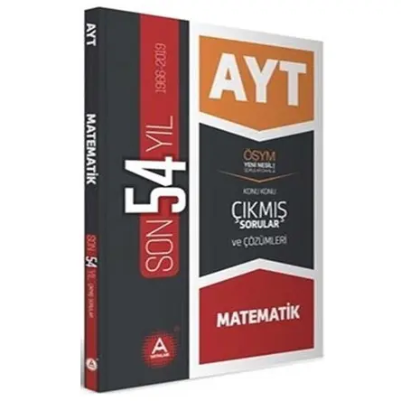 AYayınları AYT Matematik Son 54 Yıl Konu Konu Çıkmış Sorular ve Çözümleri