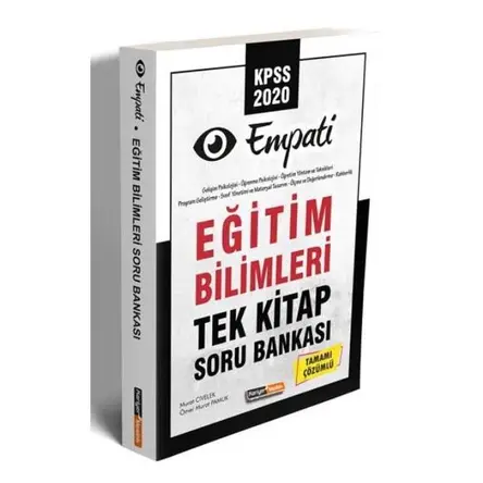 2020 KPSS Eğitim Bilimleri Empati Tek Kitap Tamamı Çözümlü Soru Bankası Kariyer Meslek Yayınları