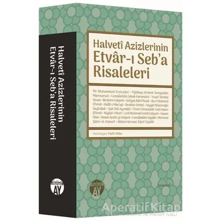 Halveti Azizlerinin Etvar-ı Seba Risaleleri - Fatih Yıldız - Büyüyen Ay Yayınları