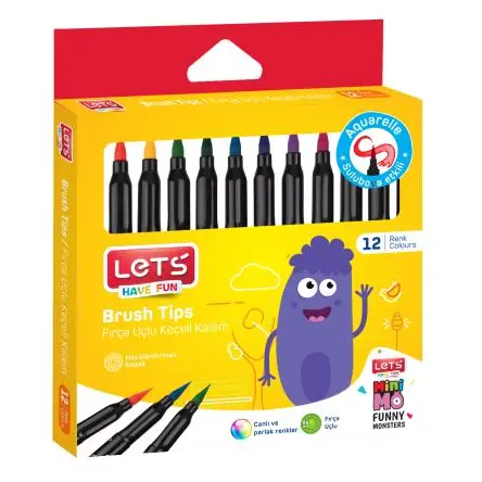 Lets Fırça Uçlu Keçeli Kalem L 7212