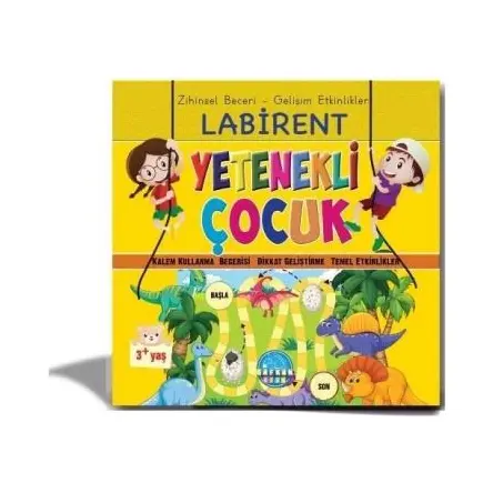 Zihinsel Beceri Gelişim Etkinlikleri Labirent Yetenekli Çocuk 3 - Safkan Kids