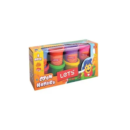 Lets 8 Renk Oyun Hamuru L8358 600Gr