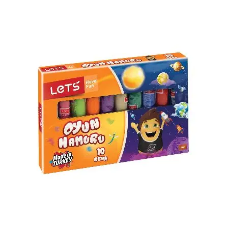 Lets 10 Renk Oyun Hamuru Jelatinli L8110