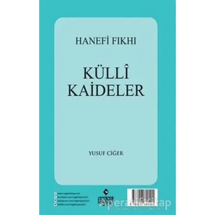 Külli Kaideler - Hanefi Fıkhı - Yusuf Ciğer - Rağbet Yayınları