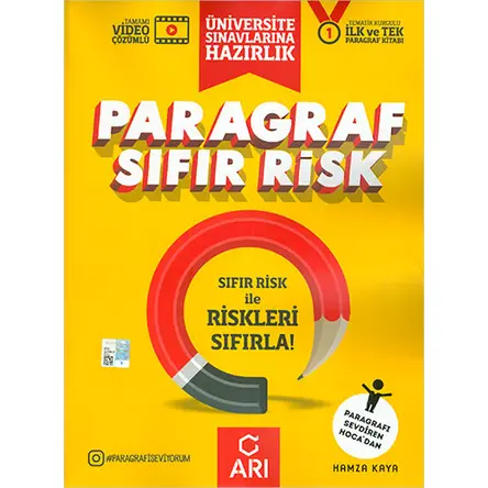 Paragraf Sıfır Risk Soru Bankası Arı Yayıncılık