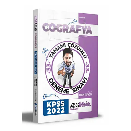 Hocawebde 2022 KPSS Coğrafya Tamamı Çözümlü 33 Deneme