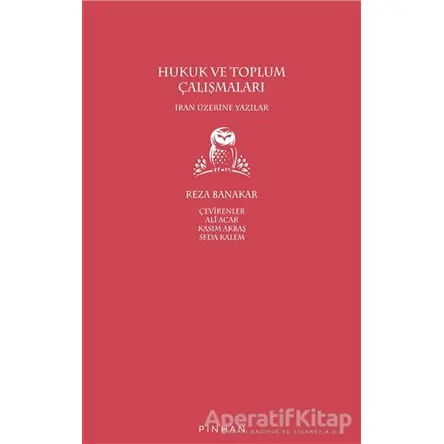 Hukuk ve Toplum Çalışmaları - Reza Banakar - Pinhan Yayıncılık