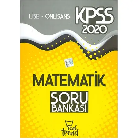 Yeni Trend 2020 KPSS Lise Ön Lisans Matematik Soru Bankası