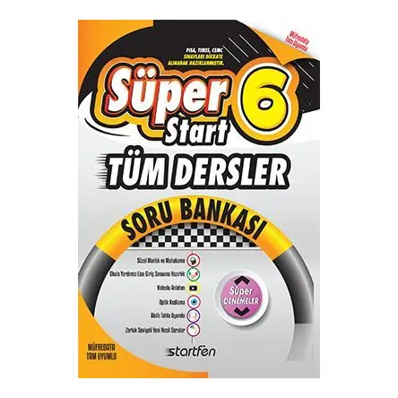 6. Sınıf Tüm Dersler Süperstart Soru Bankası Startfen Yayınları