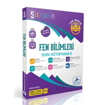 5.Sınıf Fen Bilimleri Soru Kütüphanesi PRF Yayınları 2024 öncesi müfredat