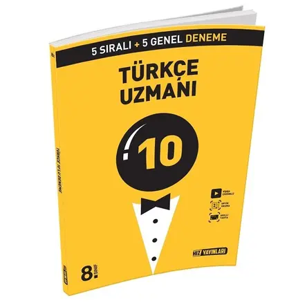 Hız Yayınları 8. Sınıf Türkçe Uzmanı 10 Deneme