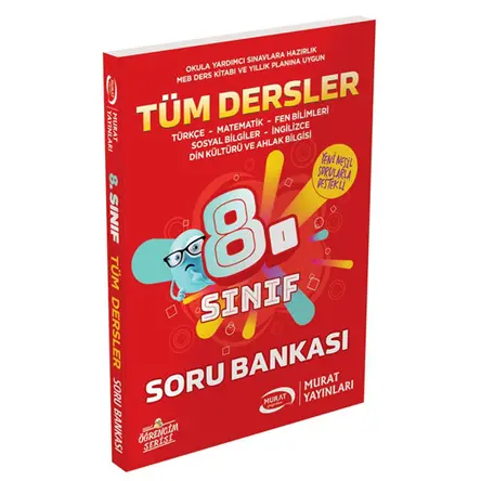 Murat 8.Sınıf Tüm Dersler Soru Bankası (Kampanyalı)