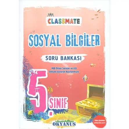 5.Sınıf Sosyal Bilgiler ClassMate Soru Bankası Okyanus Yayınları