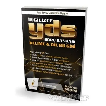 İngilizce YDS Soru Bankası Kelime ve Dil Bilgisi - Gürcan Günay - Pelikan Tıp Teknik Yayıncılık