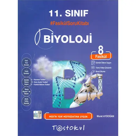 11.Sınıf Biyoloji Fasikül Soru Kitabı Test Okul Yayınları