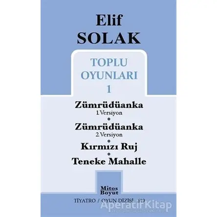 Toplu Oyunları 1 / Zümrüdüanka 1. Versiyon - Zümrüdüanka 2. Versiyon - Kırmızı Ruj - Teneke Mahalle