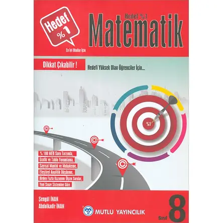 8.Sınıf Hedef Yüzde 1 Yeni Nesil Matematik Soru Bankası Mutlu Yayıncılık